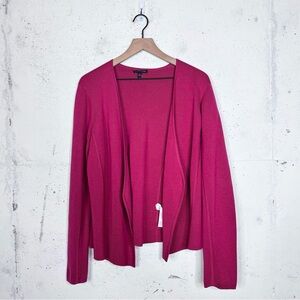 Eileen Fisher Waterfall Drape Front Cardigan Sweater Size Small